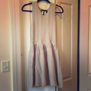 BCBG Maxazria grayish purple wool knit dress